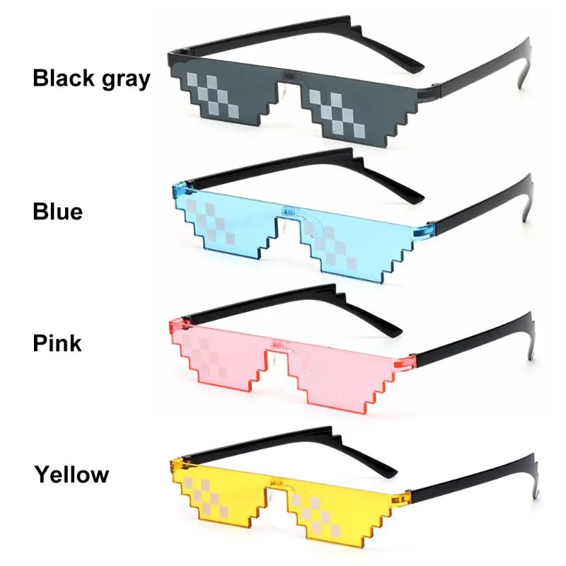 Retro Gaming Us - 1/4PCS New Design Funny Mosaic Sunglasses