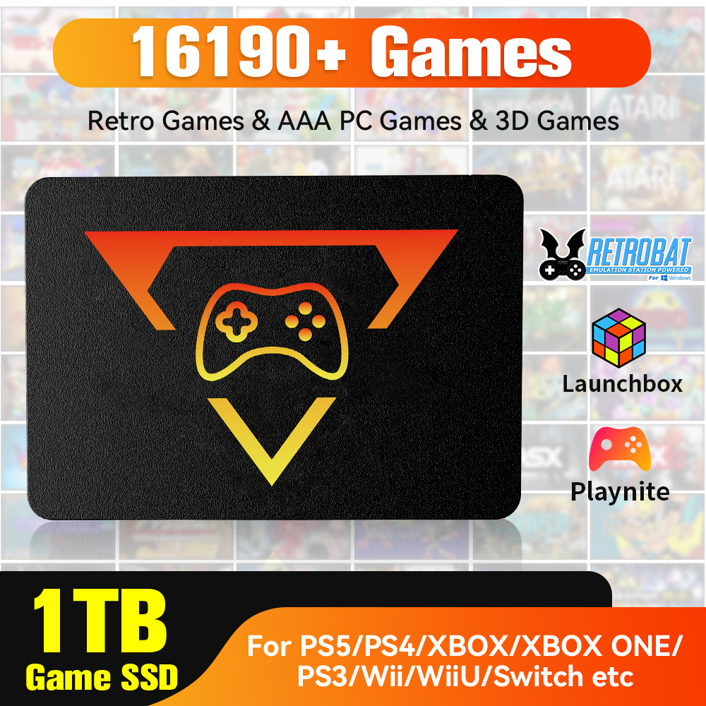 Retro Gaming Xbox - 1TB Portable Gaming SSD 3 System