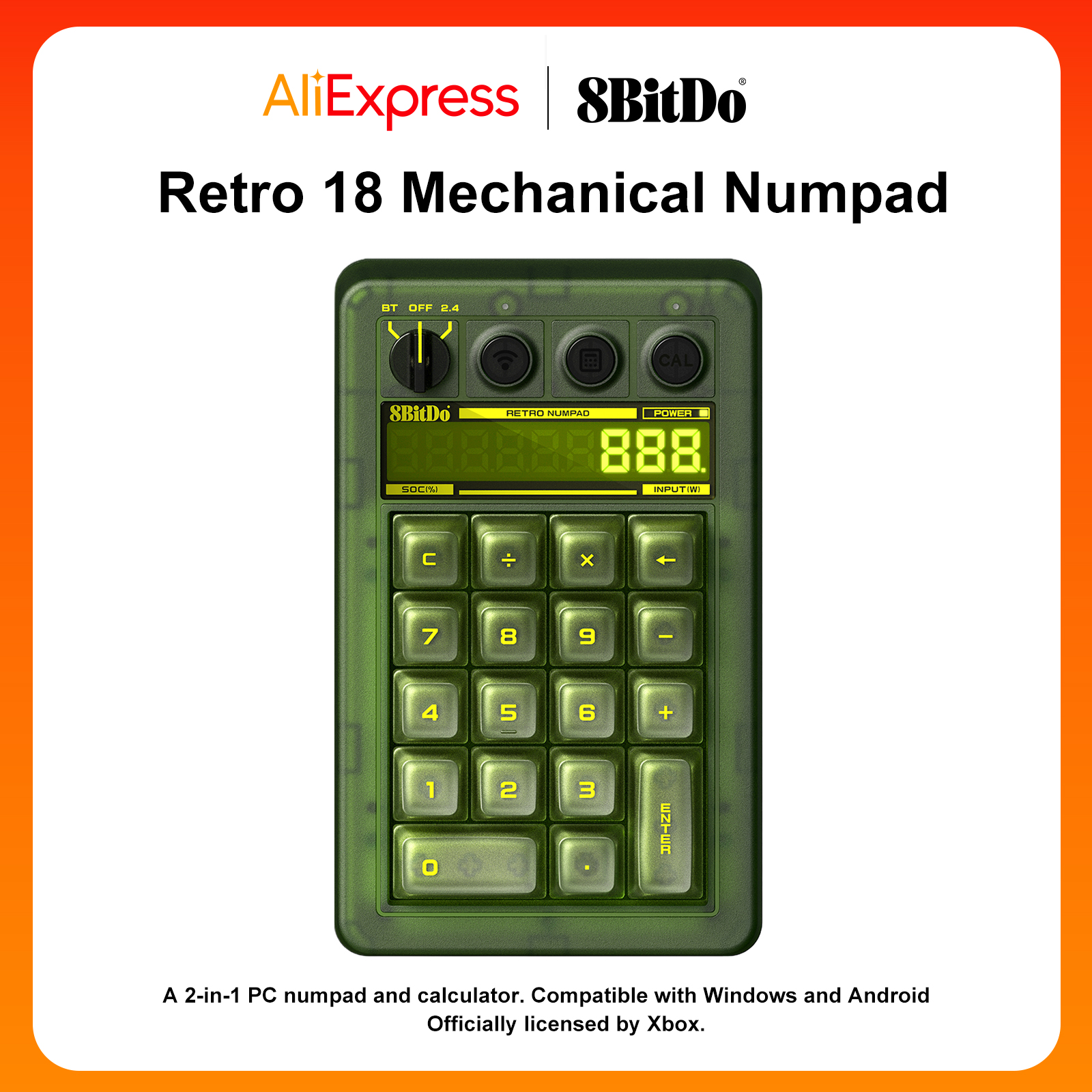 8BitDo Retro 18 Mechanical Num - Retro Gaming Xbox ulasan dan harga