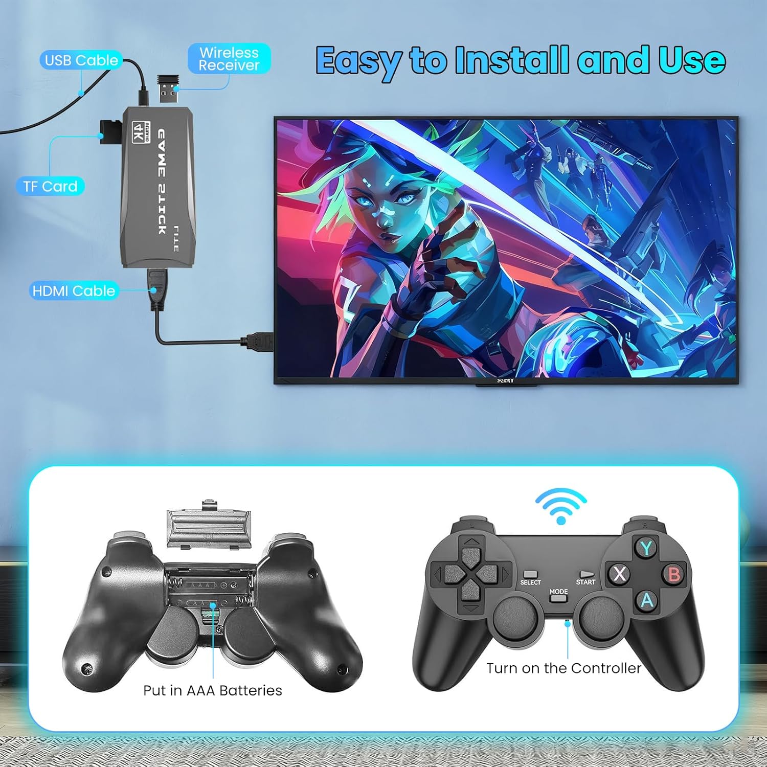 Retro Gaming Console & Game St - Retro Gaming Hdmi Stick ulasan dan harga