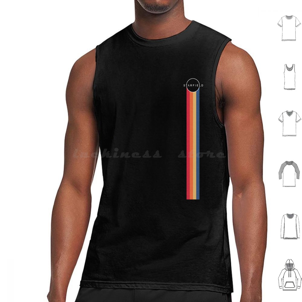 Stripes Tank Tops Vest Sleevel - Retro Gaming Space ulasan dan harga