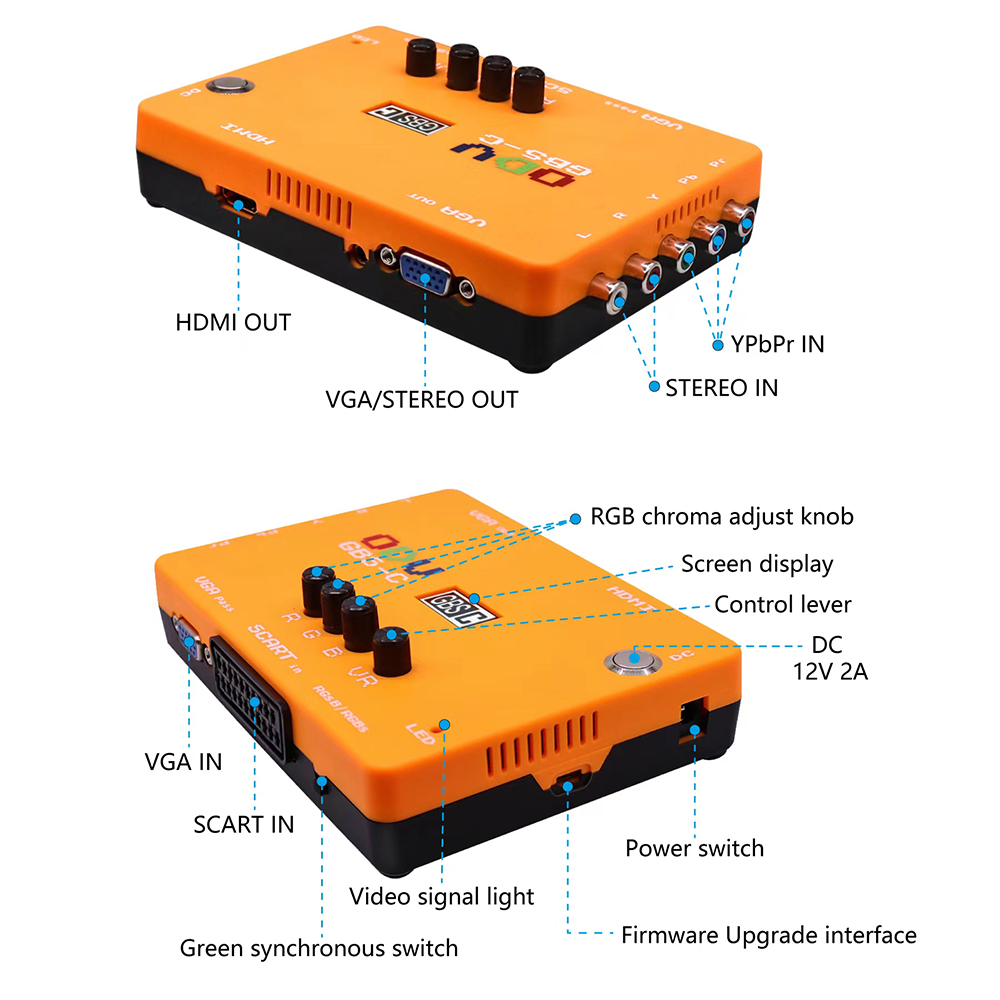 ODV-GBS-C Component/VGA/Scart  - Retro Gaming Gif ulasan dan harga