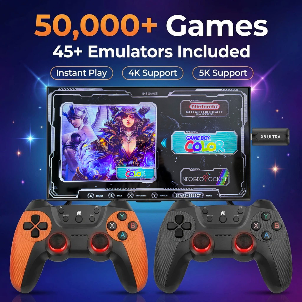 X8 Ultra Game Stick Pro 128GB  - Retro X8 Gaming Console ulasan dan harga
