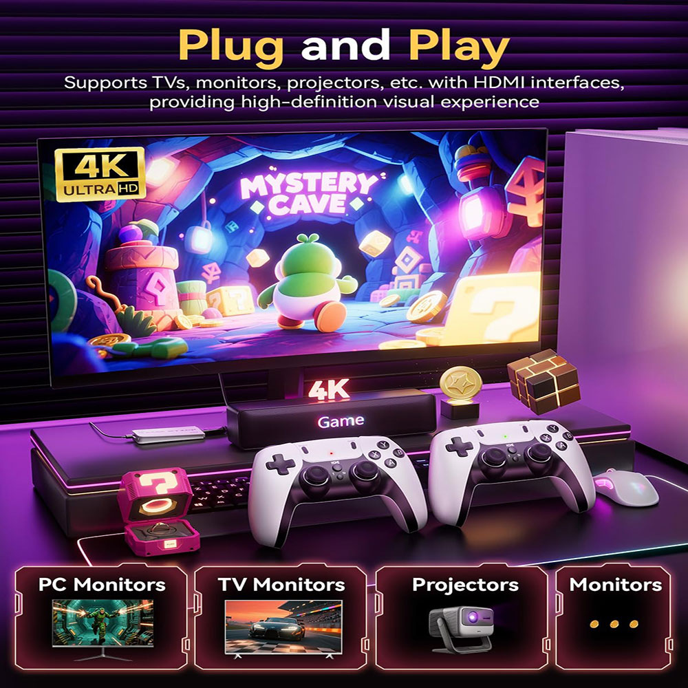 4K Game Stick Pro 20000+ Retro - Retro Gaming Hdmi Stick ulasan dan harga