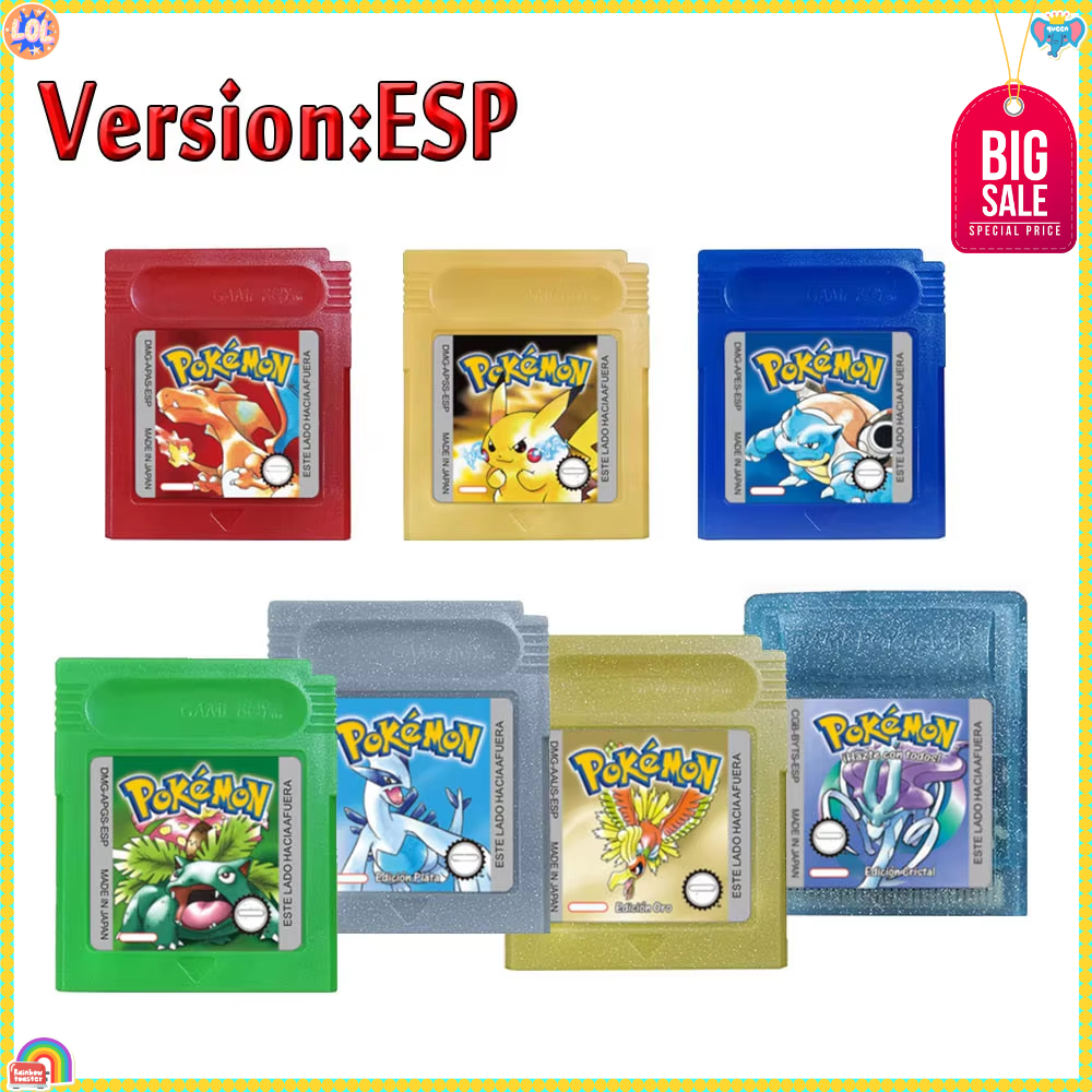 GBC Pokemon 16 Bit Game Cartri - Retro Gaming Gif ulasan dan harga