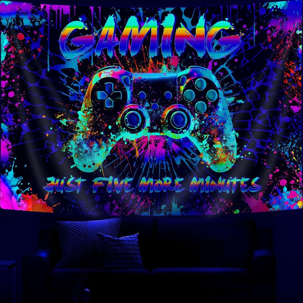 Cool Gaming Graffiti Tapestry  - Retro Gaming Video ulasan dan harga